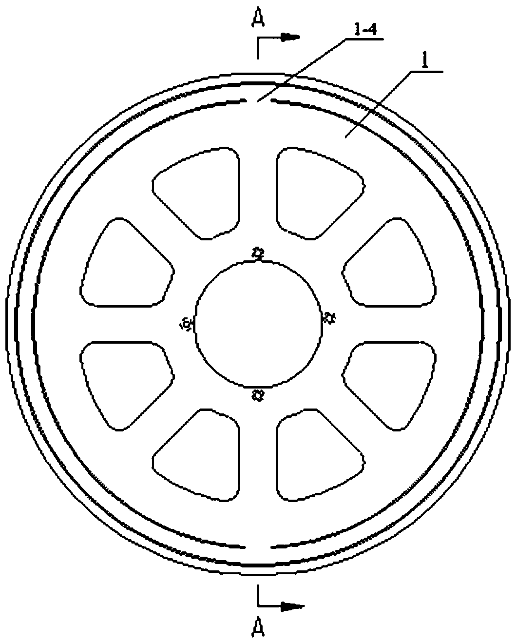 Generator rotor structure and generator