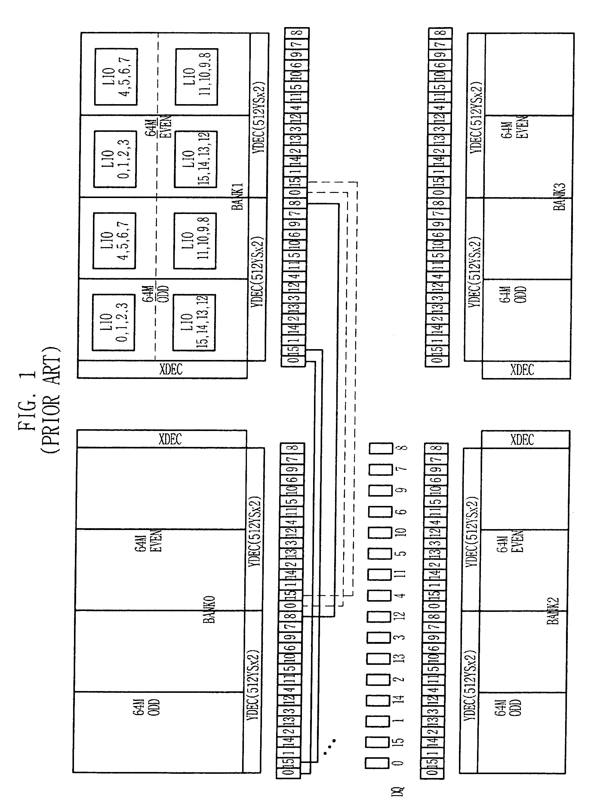Semiconductor memory device having a global data bus