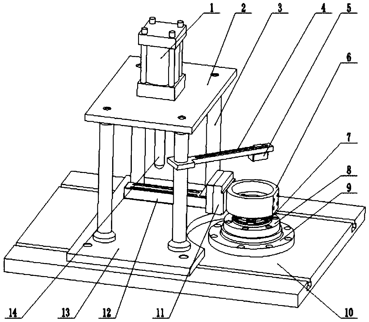 Hub bearing unit riveting reliability evaluation method and device