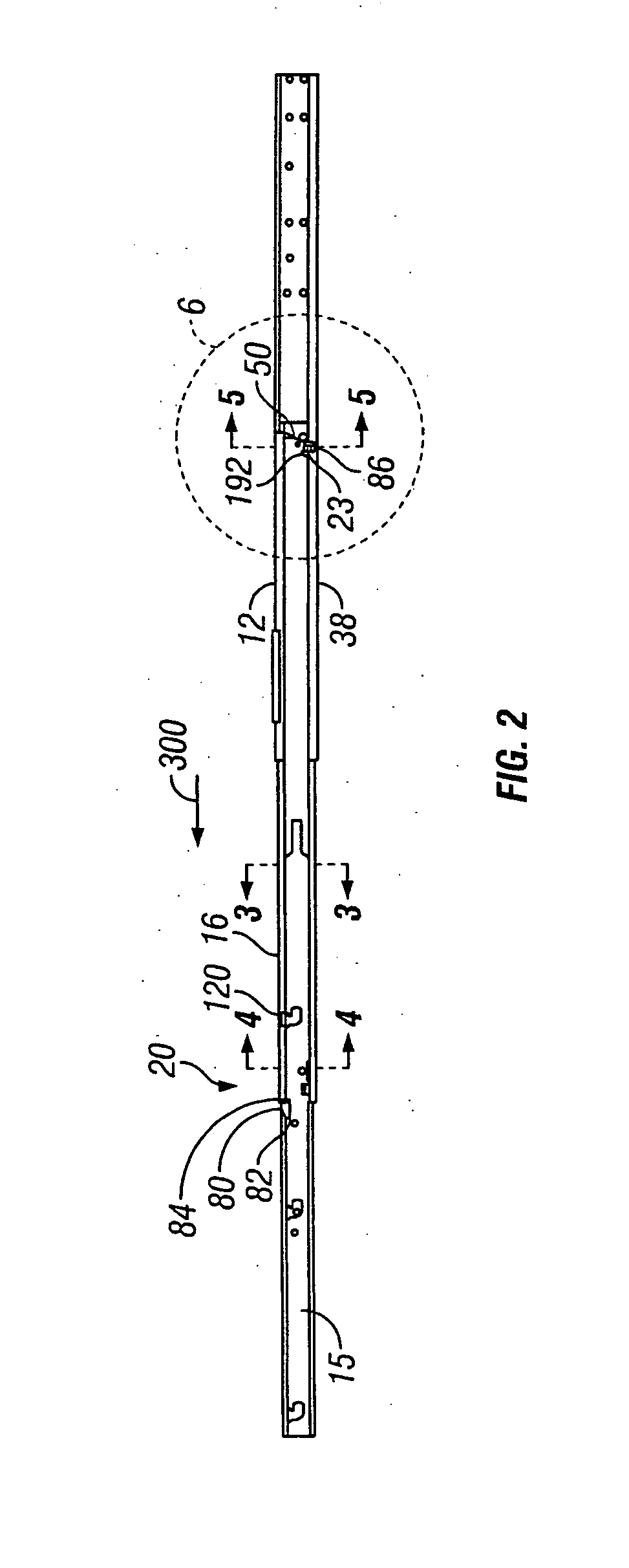 Telescoping slide rail with latching and alignment mechanisms