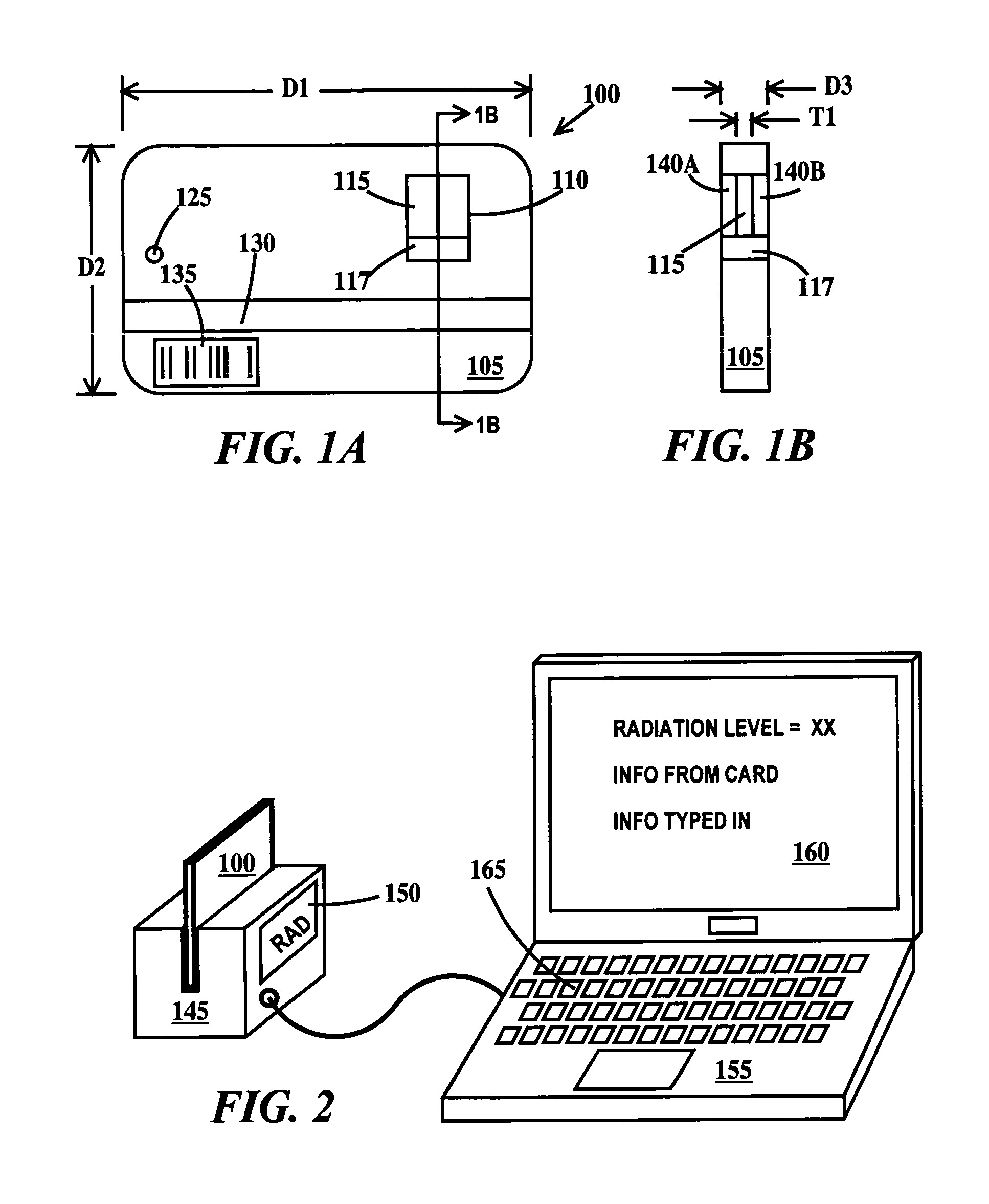 Method of detecting and transmitting radiation detection information to a network