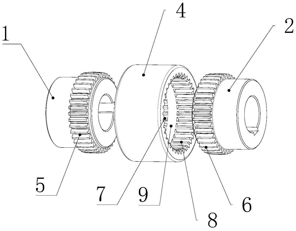 Connecting structure of inner shaft oil pump motor