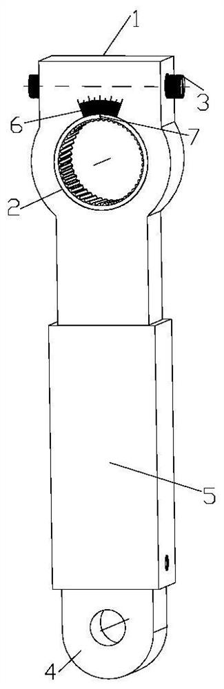 A steering rocker arm and its angle adjustment method