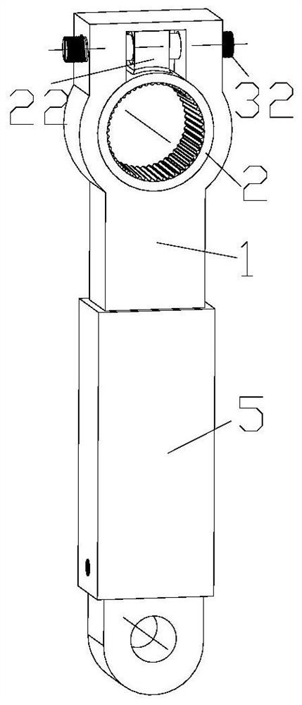 A steering rocker arm and its angle adjustment method