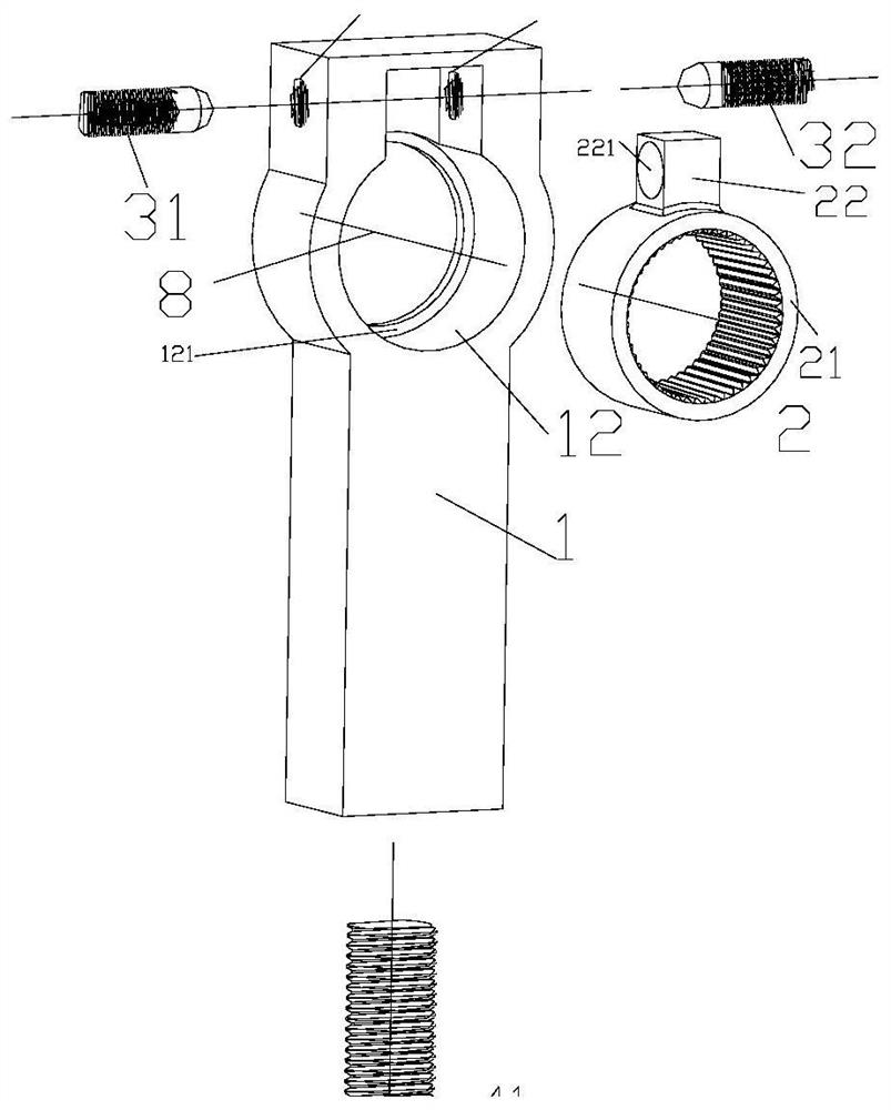 A steering rocker arm and its angle adjustment method