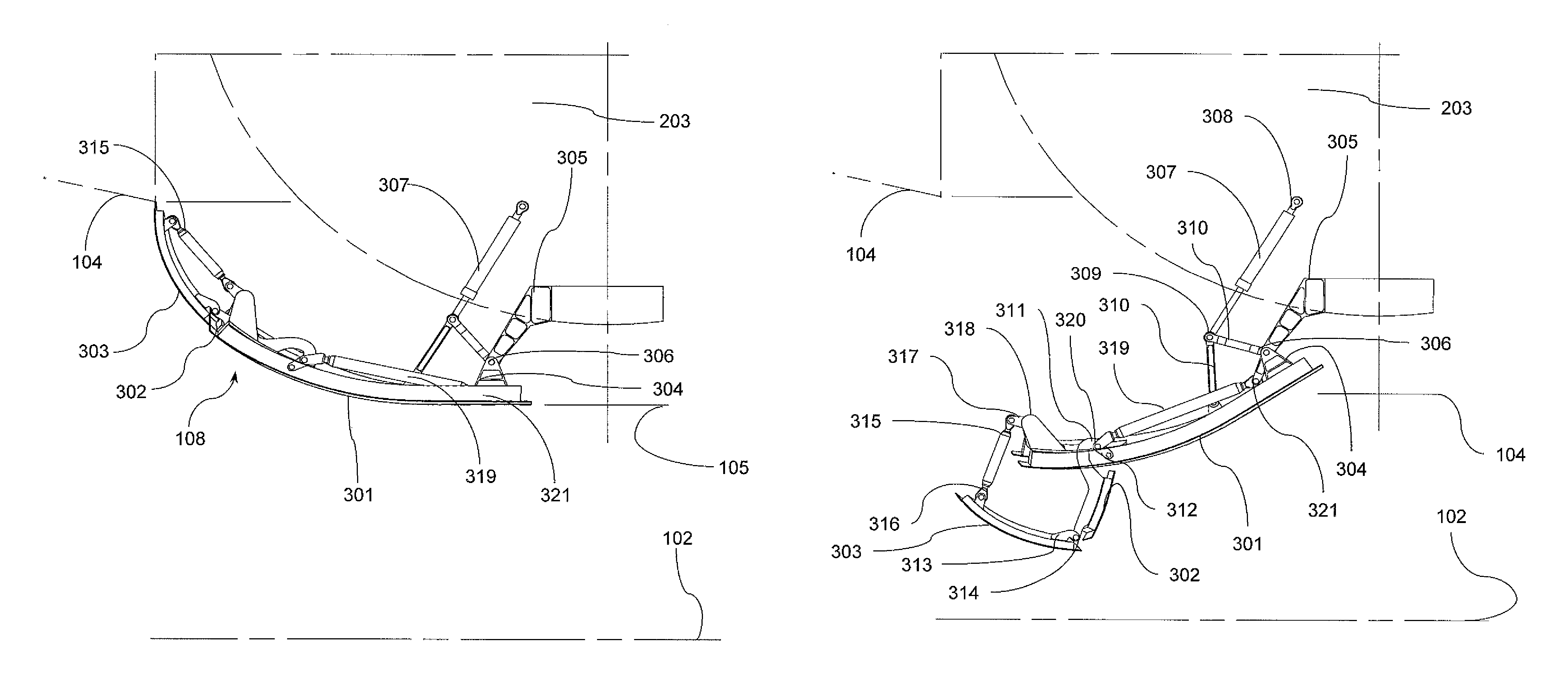 Door for opening and closing a door aperture in an aircraft