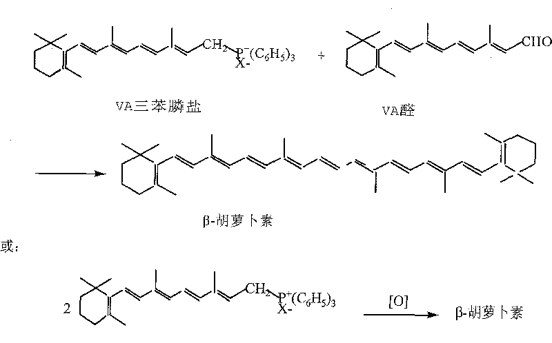Improved synthesizing technique for beta-carotene
