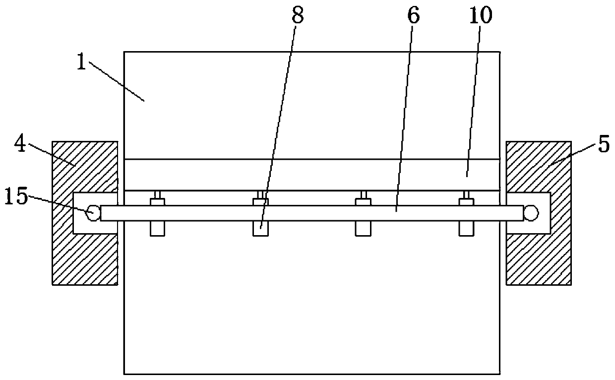 Adjustable road roller mud-scraping board based on spring force increasing principle