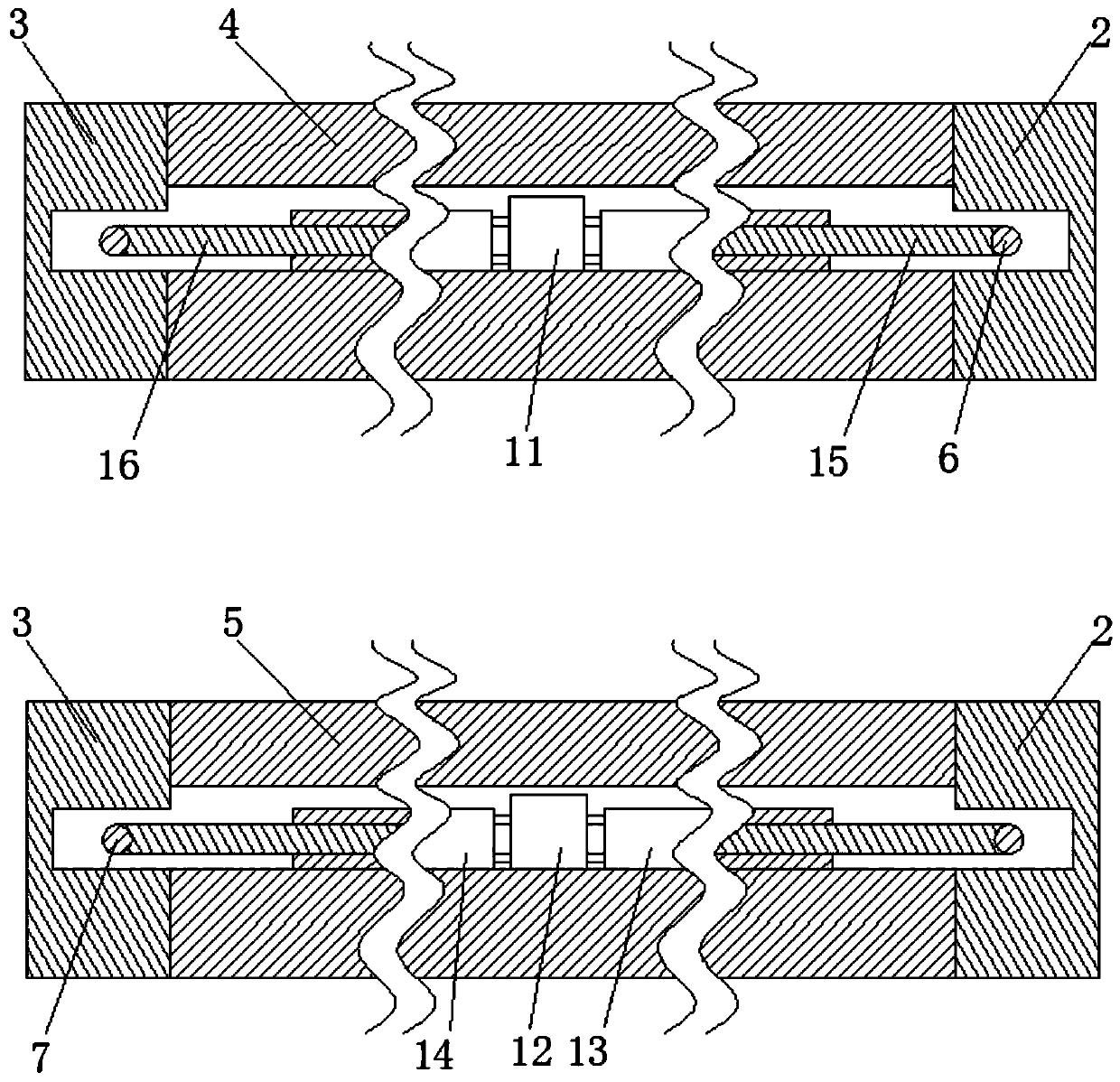 Adjustable road roller mud-scraping board based on spring force increasing principle