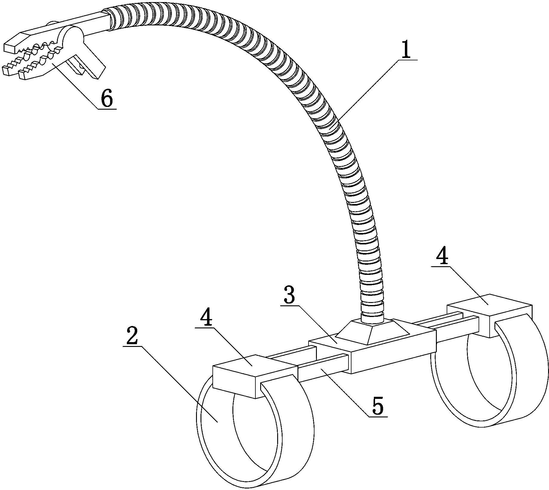 Single-person electric power operation auxiliary tool