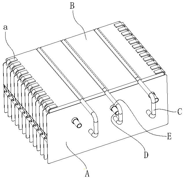 Reserved heat pipe mounting device