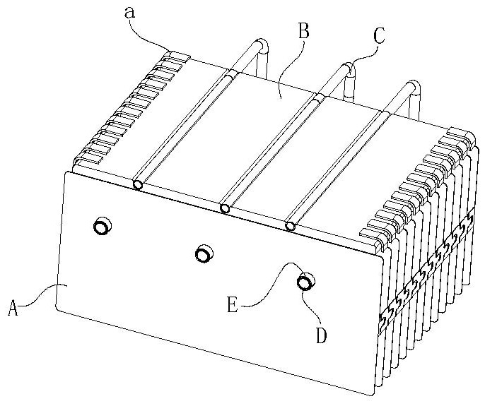 Reserved heat pipe mounting device