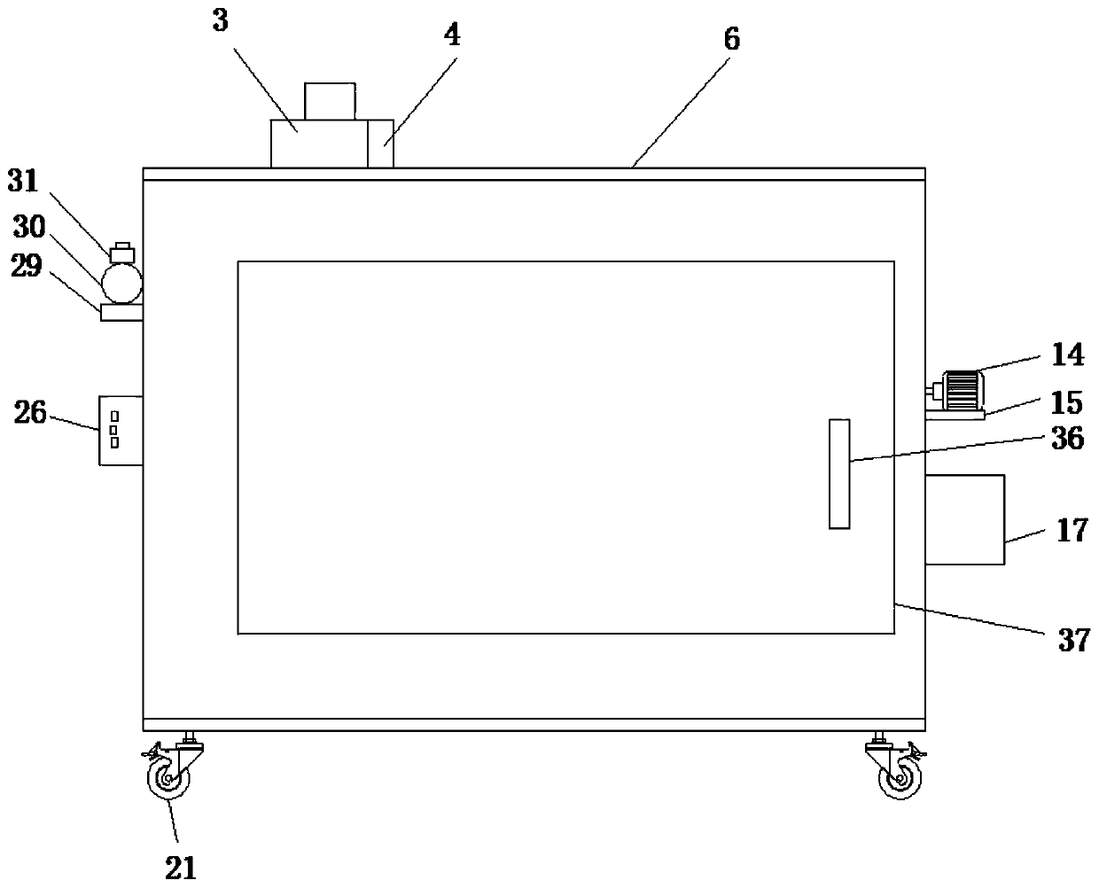 Dust removal device for furniture production