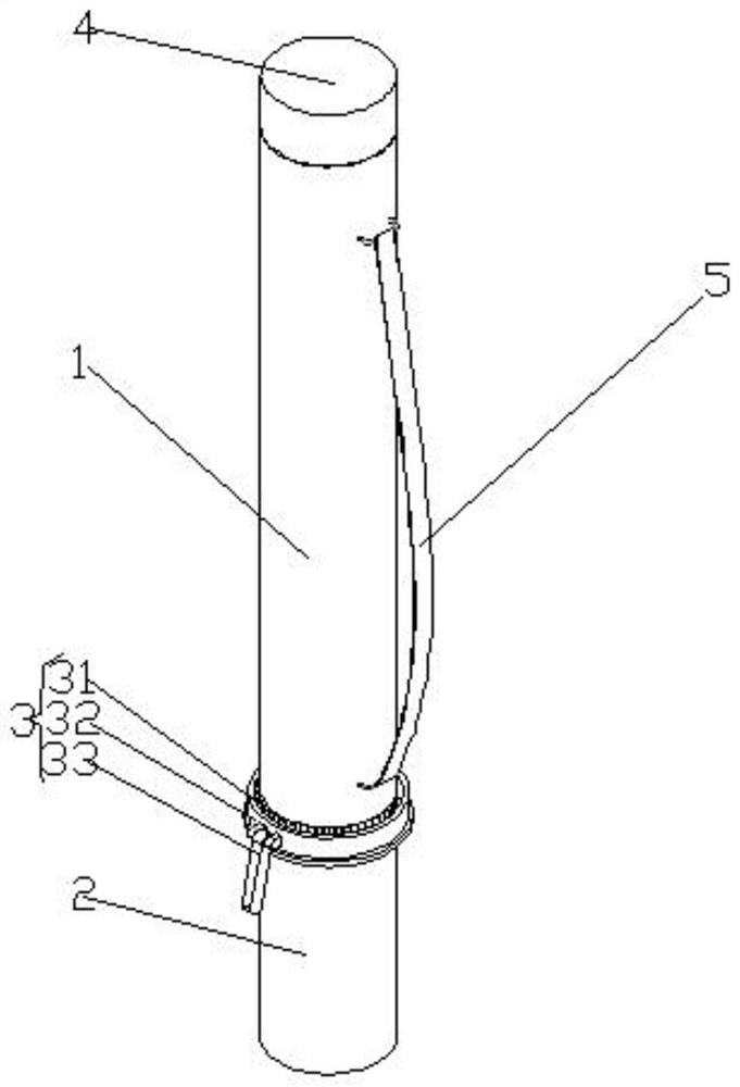 Portable construction site drawing display device and use method