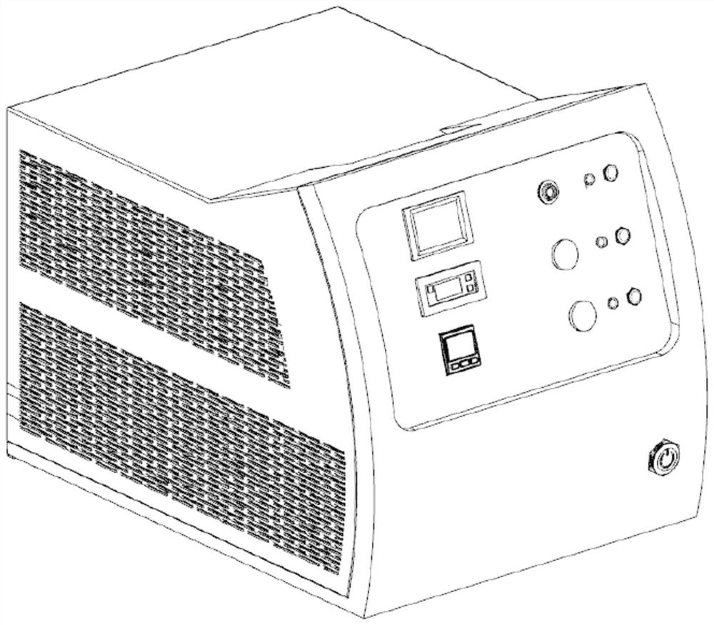 Independent cooler for laser scalpel