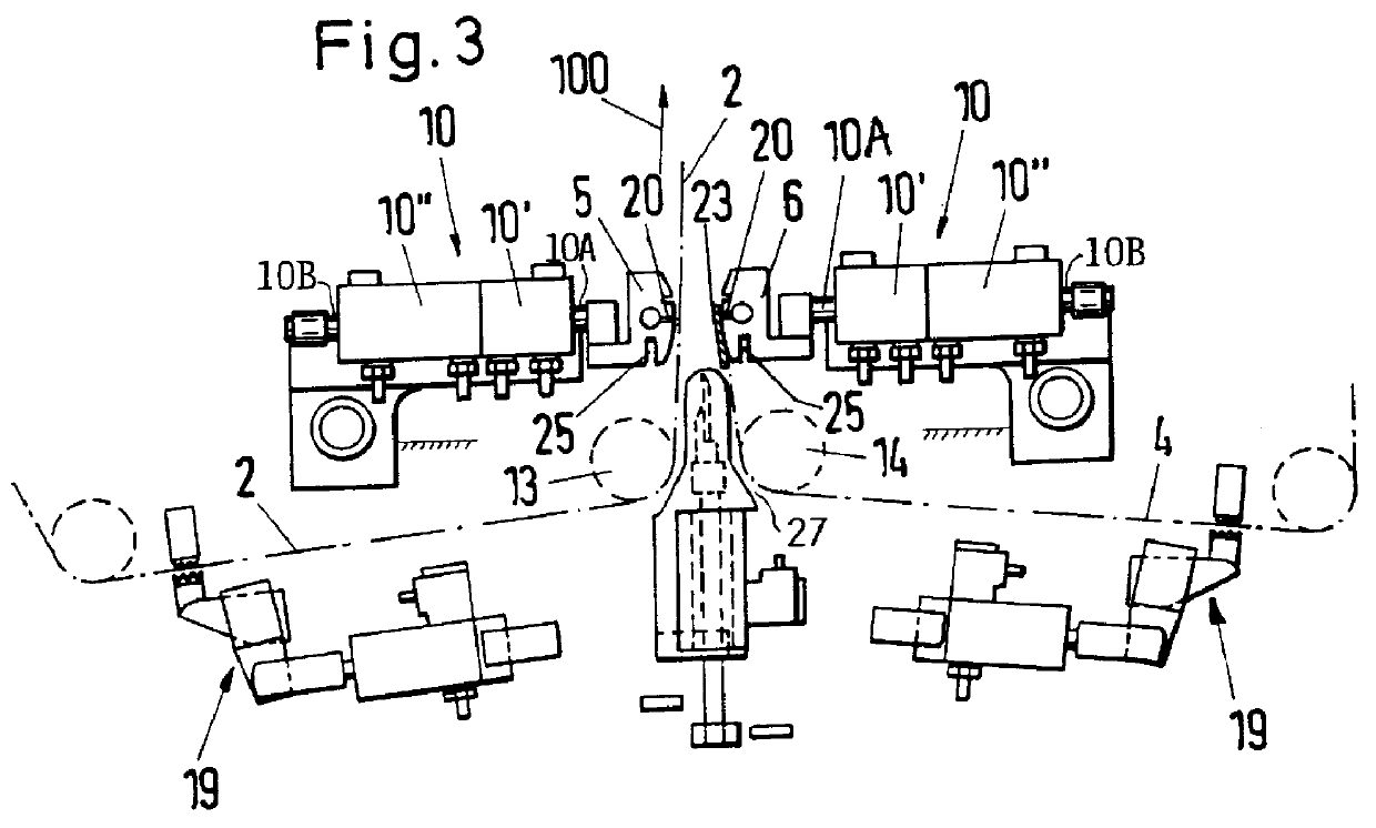 Apparatus for joining ends of material webs to each other