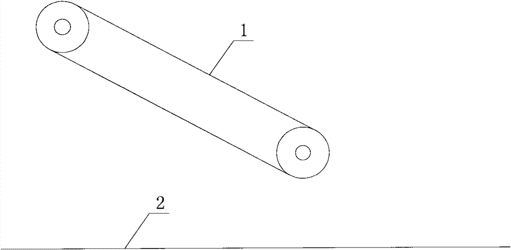 Single cutting and uniform material conveying process for paper-making reconstituted tobacco and equipment thereof