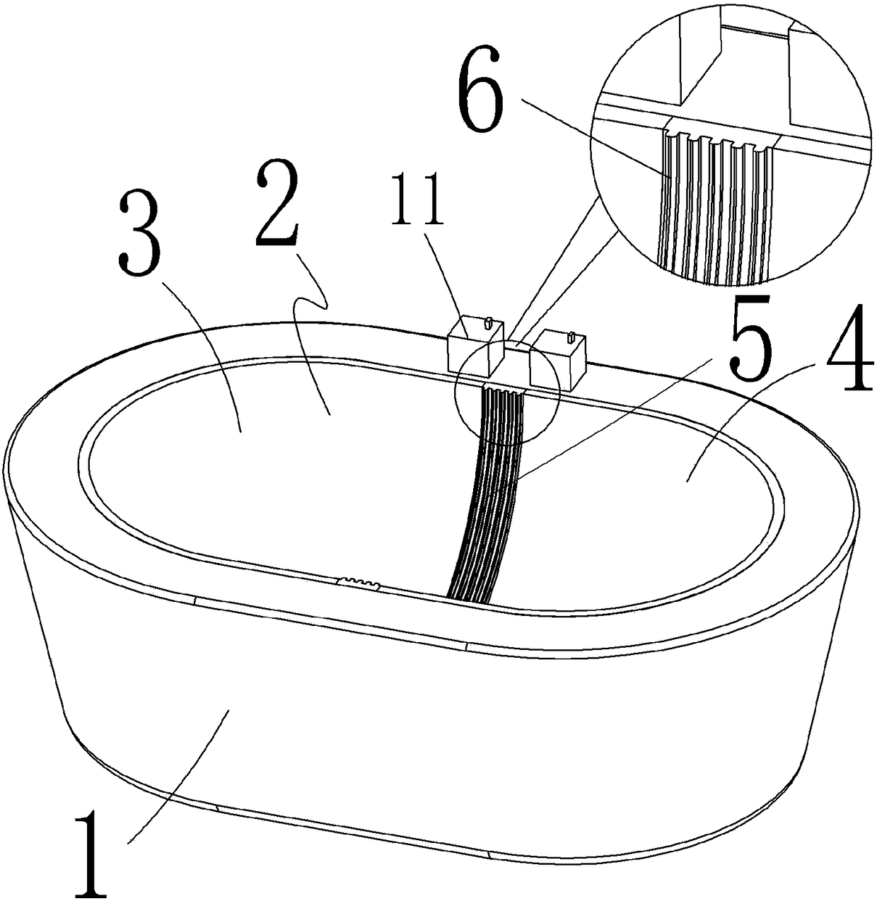 Electric frying pan for tea