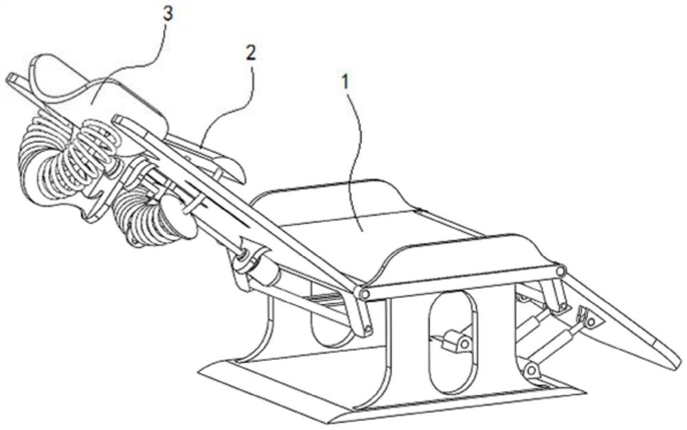 Neck rotation adaptive multifunctional thyroid examination bed