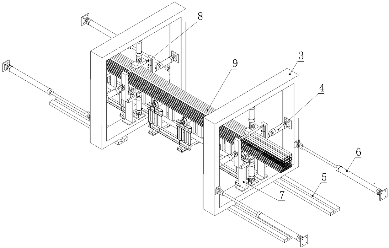 Energy-saving type structural steel bundling device