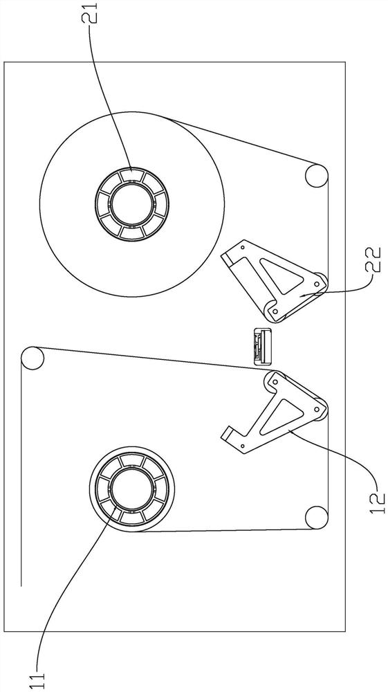 Automatic roll changing device