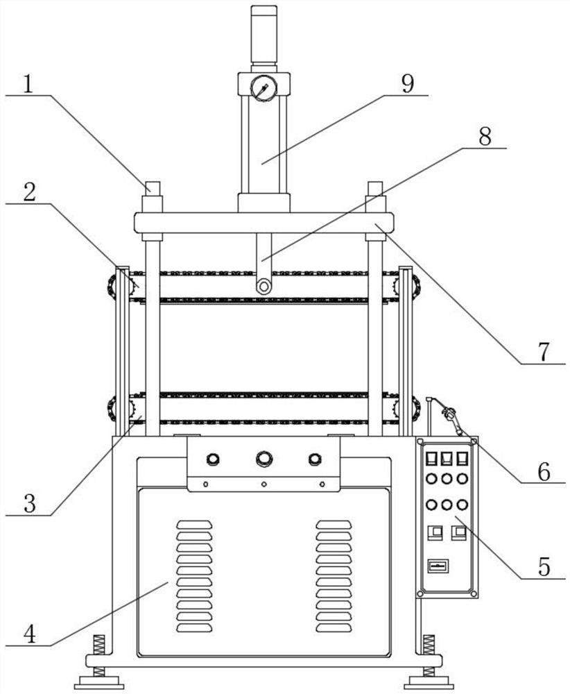 Novel anti-adhesion rubber forming machine