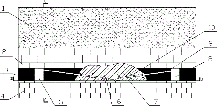 Horizontal fragmentation hydrofracturing chemical modification method for lamprophyres in thick coal seam