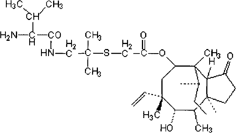Method for synthesizing valnemulin hydrochloride