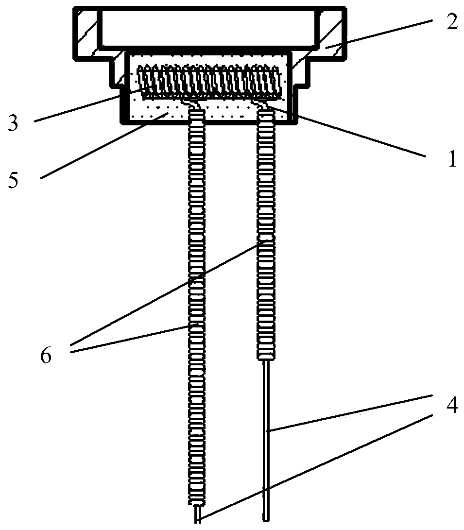 Planar quick-start heater assembly and preparation method thereof