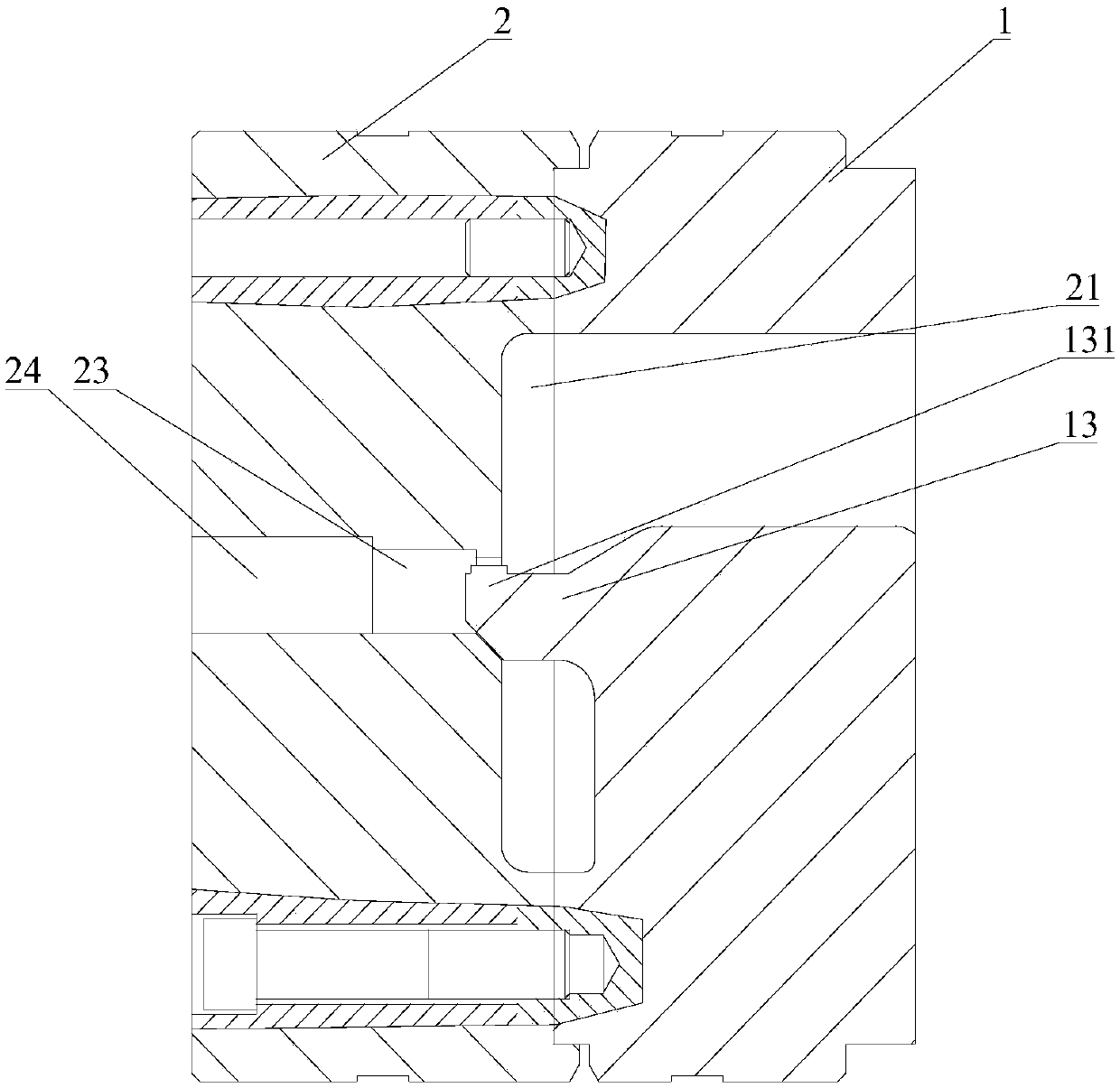 Aluminum alloy extrusion die for pre-running mould