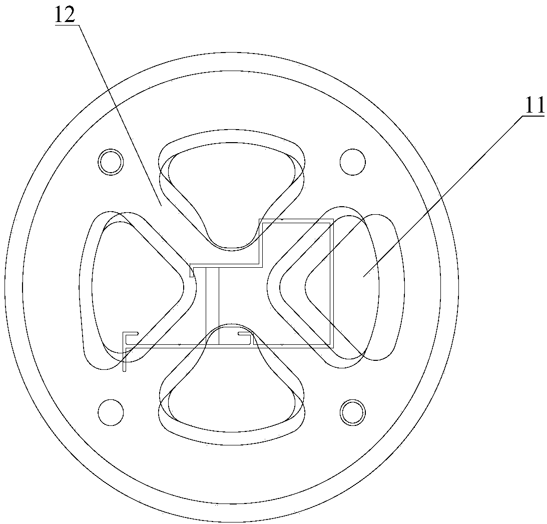 Aluminum alloy extrusion die for pre-running mould