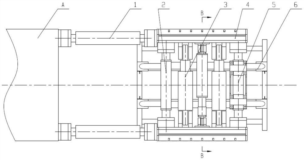 Auxiliary tight supporting and pushing mechanism and tunnel boring machine