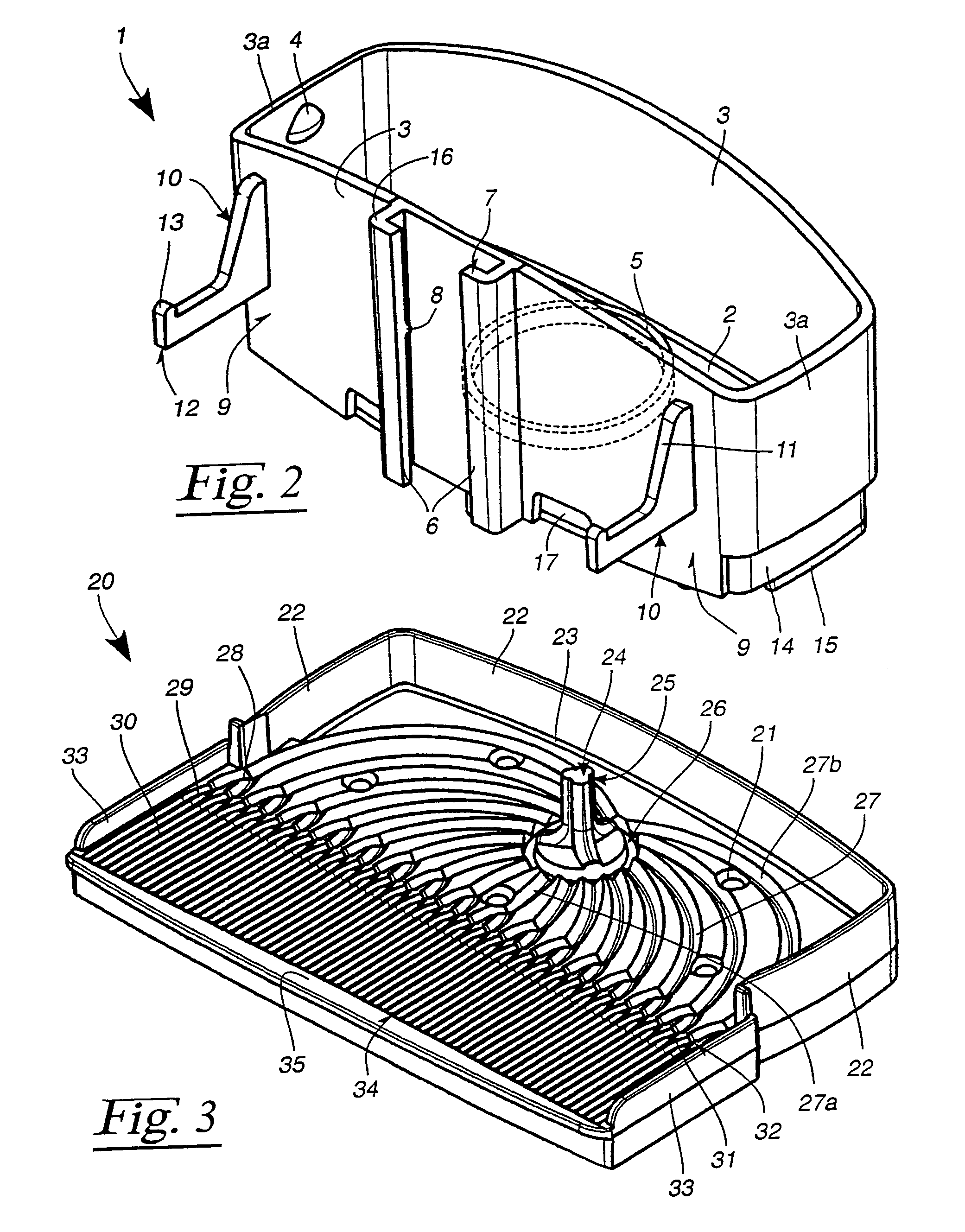 Device for dispensing a liquid active substance