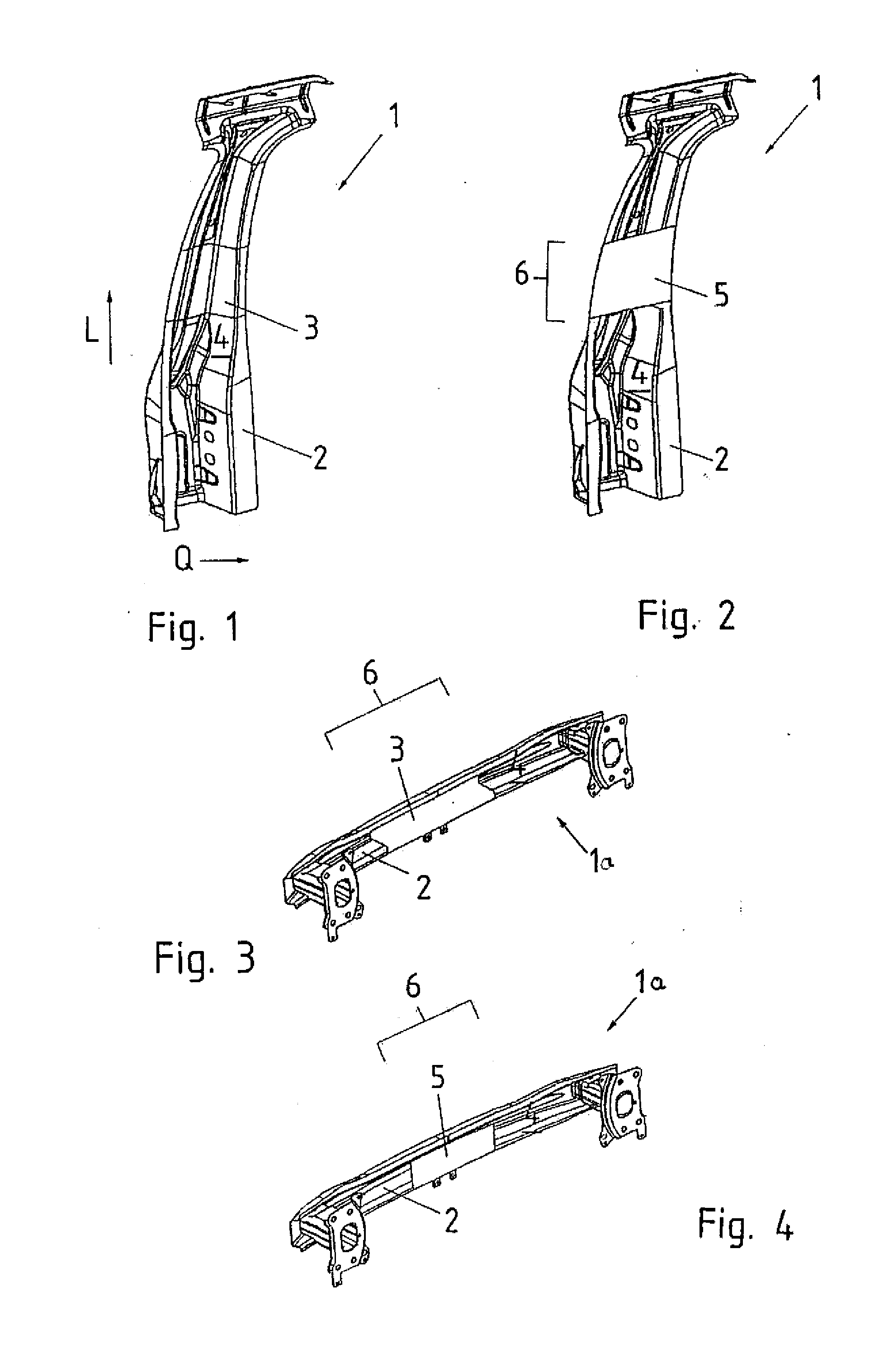 Motor vehicle structure, and method of making a motor vehicle structure