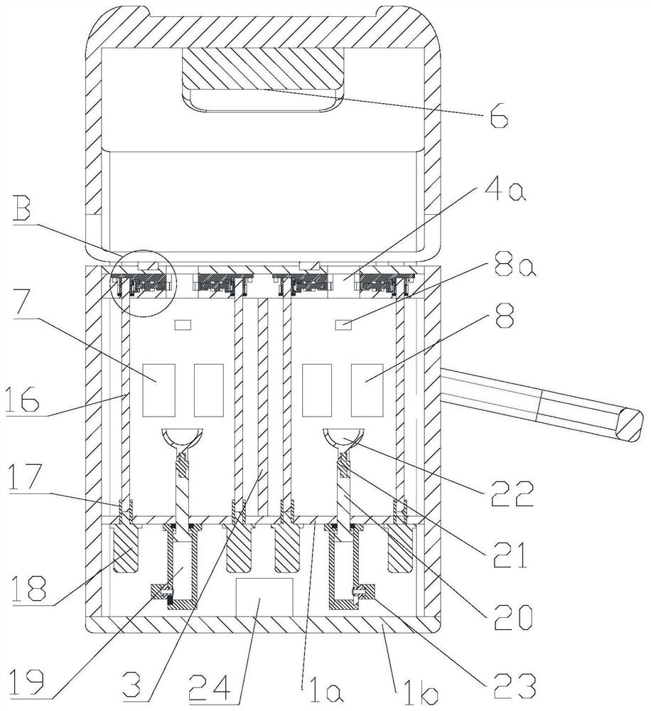 Intelligent medical endocrinology department test tube support