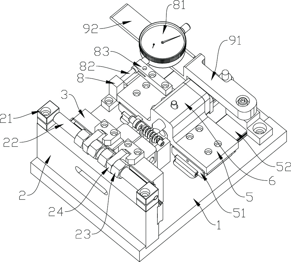 Worm cross-rod distance detection device with automatic deviation correction function and worm cross-rod distance detection method