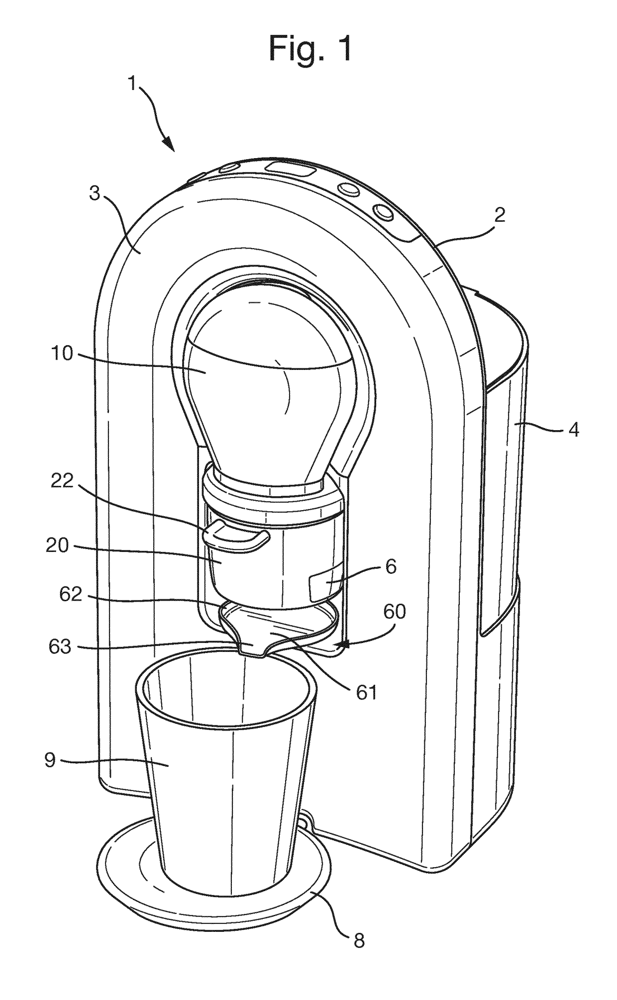 Machine, method and system for brewing a beverage