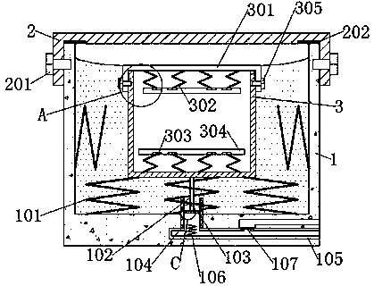 A storage device for handicraft transfer and transportation