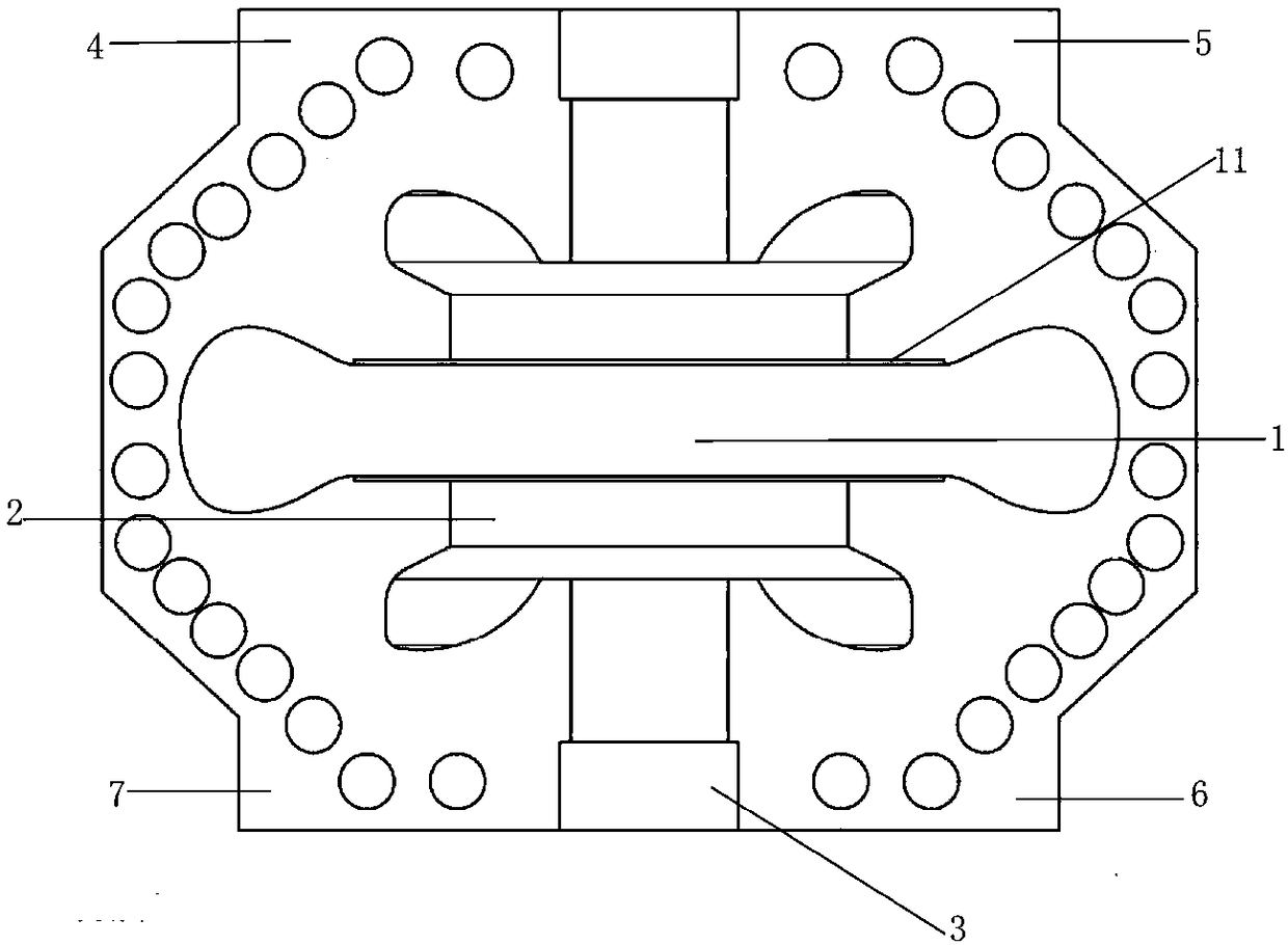 Pipeline pump abdominal cavity machining method