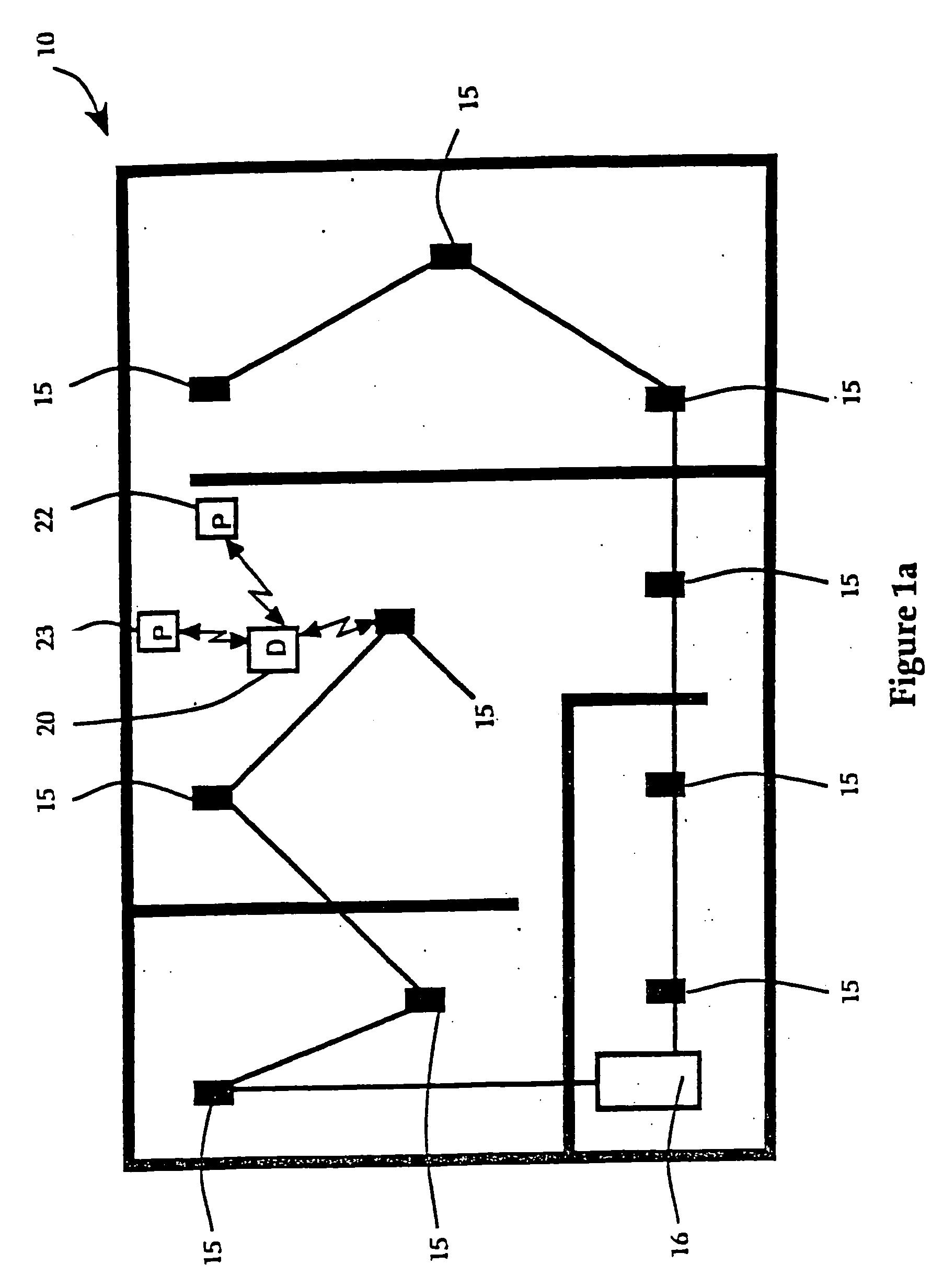 Hierarchical data collection network supporting packetized voice communications among wireless terminals and telephones