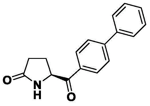 Synthetic method of Entresto midbody (S)-5-(diphenyl-4-carbonyl) pyrrolidine-2-ketone