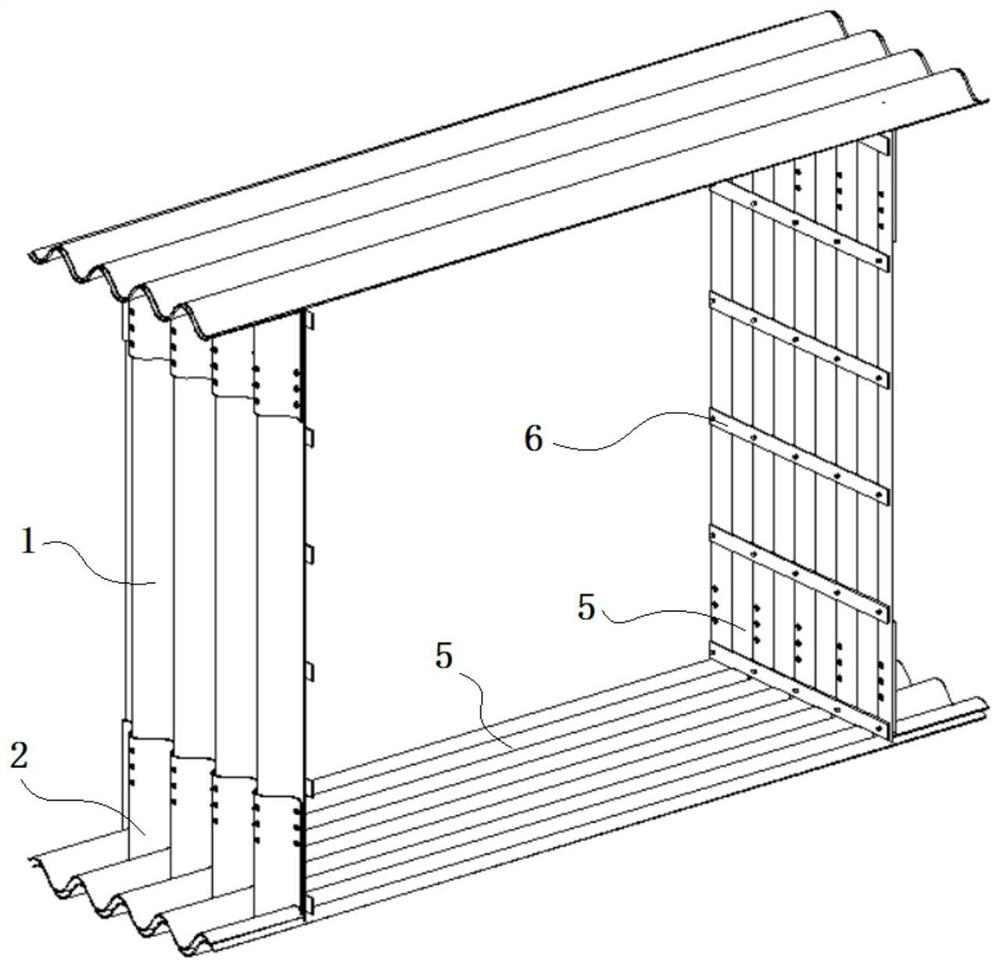 Reinforced corrugated plate box culvert structure