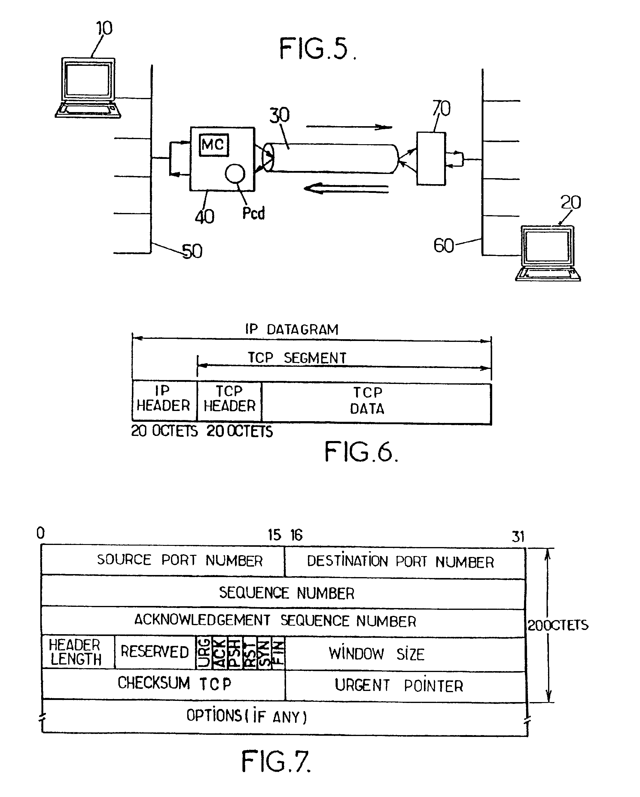 Method and unit for controlling the flow of a TCP connection on a flow controlled network