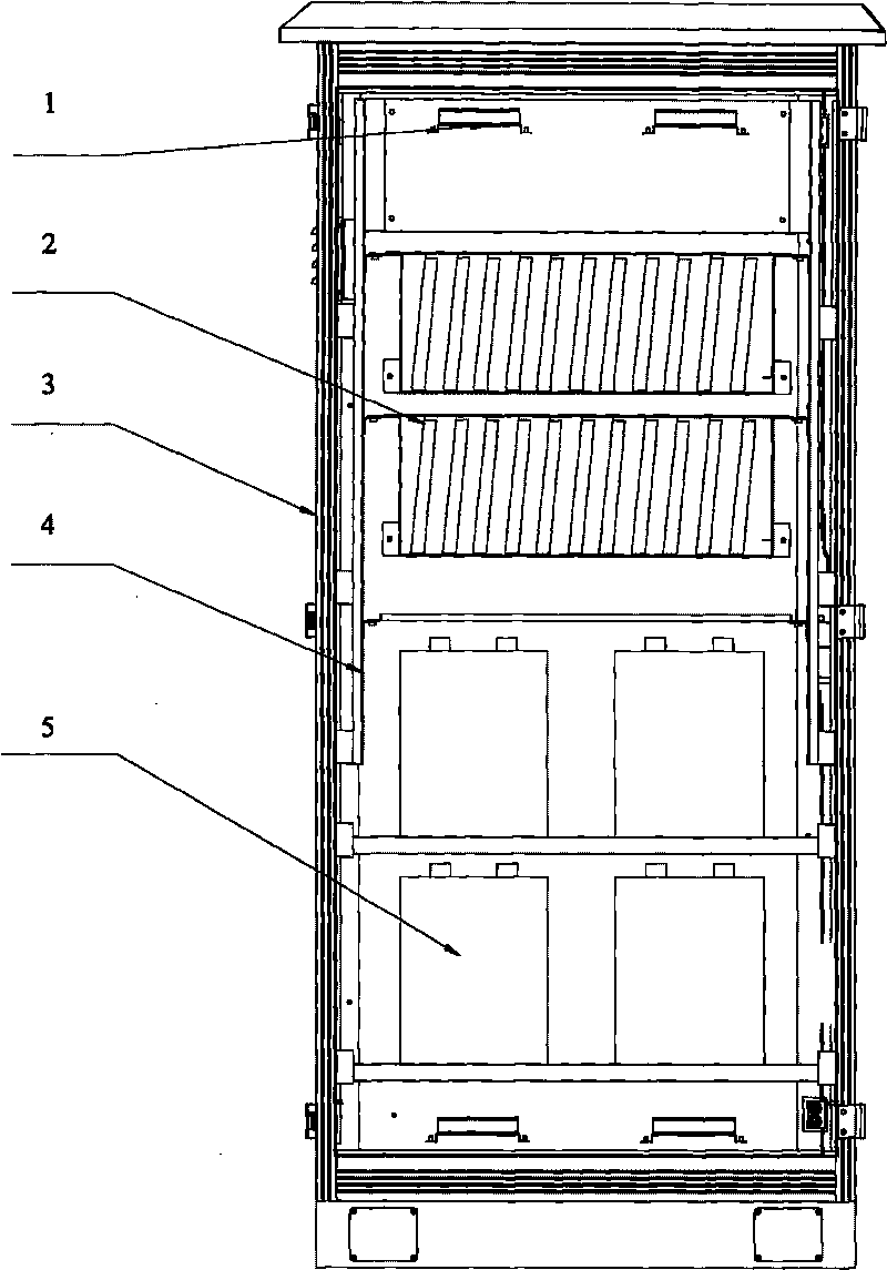 Method for balancing temperature of outdoor cabinet and structure of outdoor cabinet