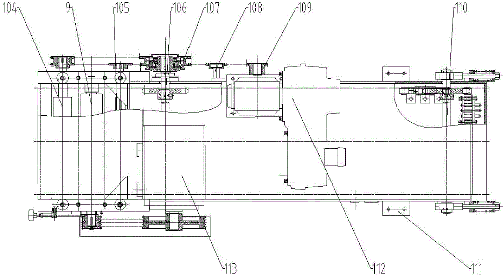 Heavy-cut double-faced woodworking thickness planer and processing method thereof