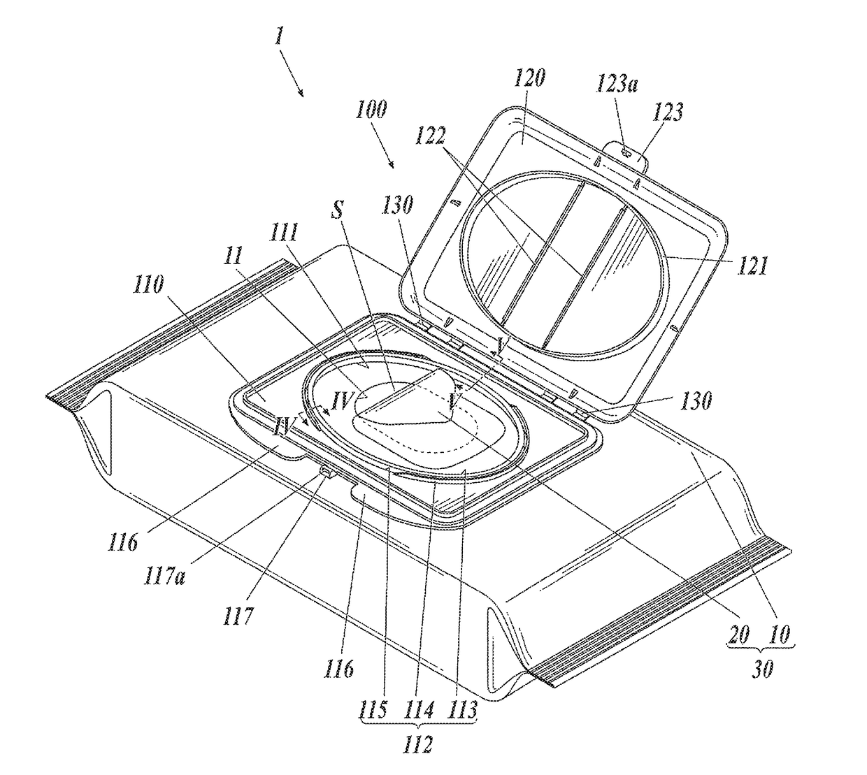 Lid body for wet wipes package and wet wipes package