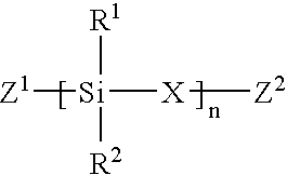 Linear chemoselective carbosilane polymers and methods for use in analytical and purification applications