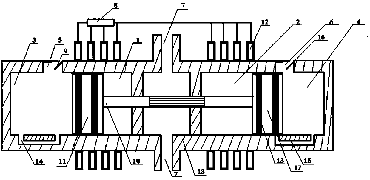 Micro-free piston power unit with self-pressurized type uniflow scavenging structure