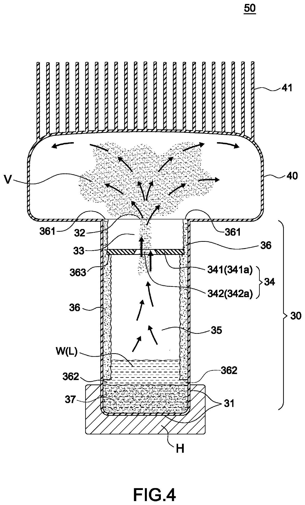 Heat dissipating module with three-dimensional structure
