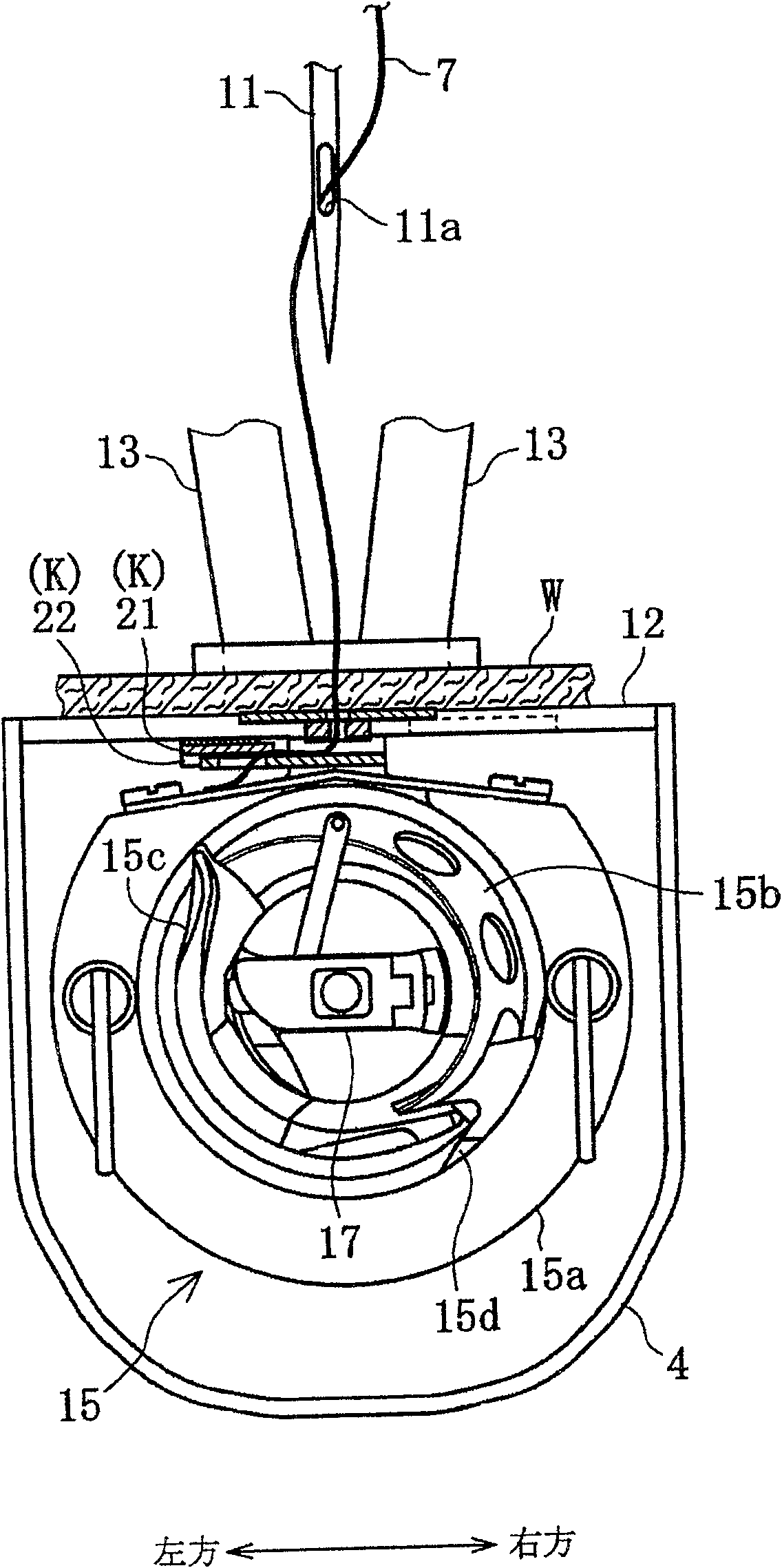 Threading holder of sewing machine